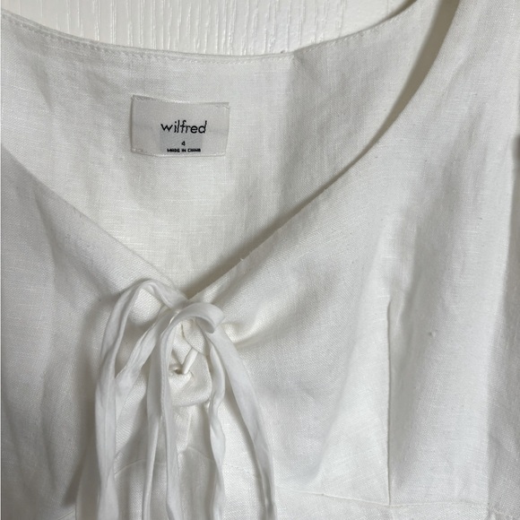Aritzia Wilfred 100% Linen Summer dress size 4 - Picture 4 of 4